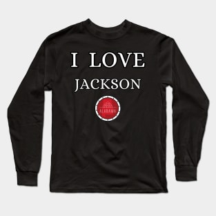 I LOVE JACKSON | Alabam county United state of america Long Sleeve T-Shirt